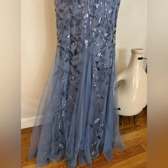 Ever Pretty Elegant Blue Embellished Maxi Dress - Picture 6 of 15